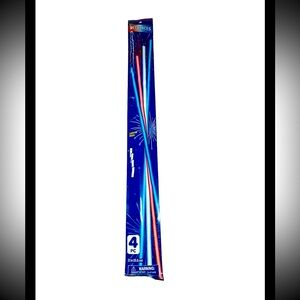 Play Glow Necklaces and Connectors, 4pc, Red, White, and Blue, 22in.